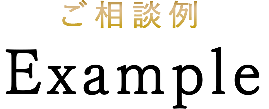 ご相談例 example